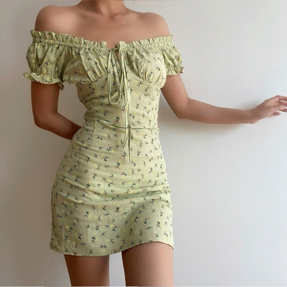 Floral Off-Shoulder Dress